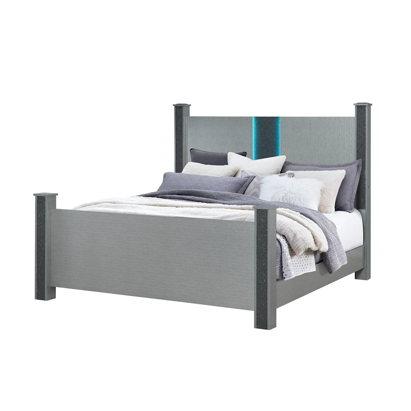 Lorenzo - Bed With Speakers And Glittered Detailing by HouseOfZazla