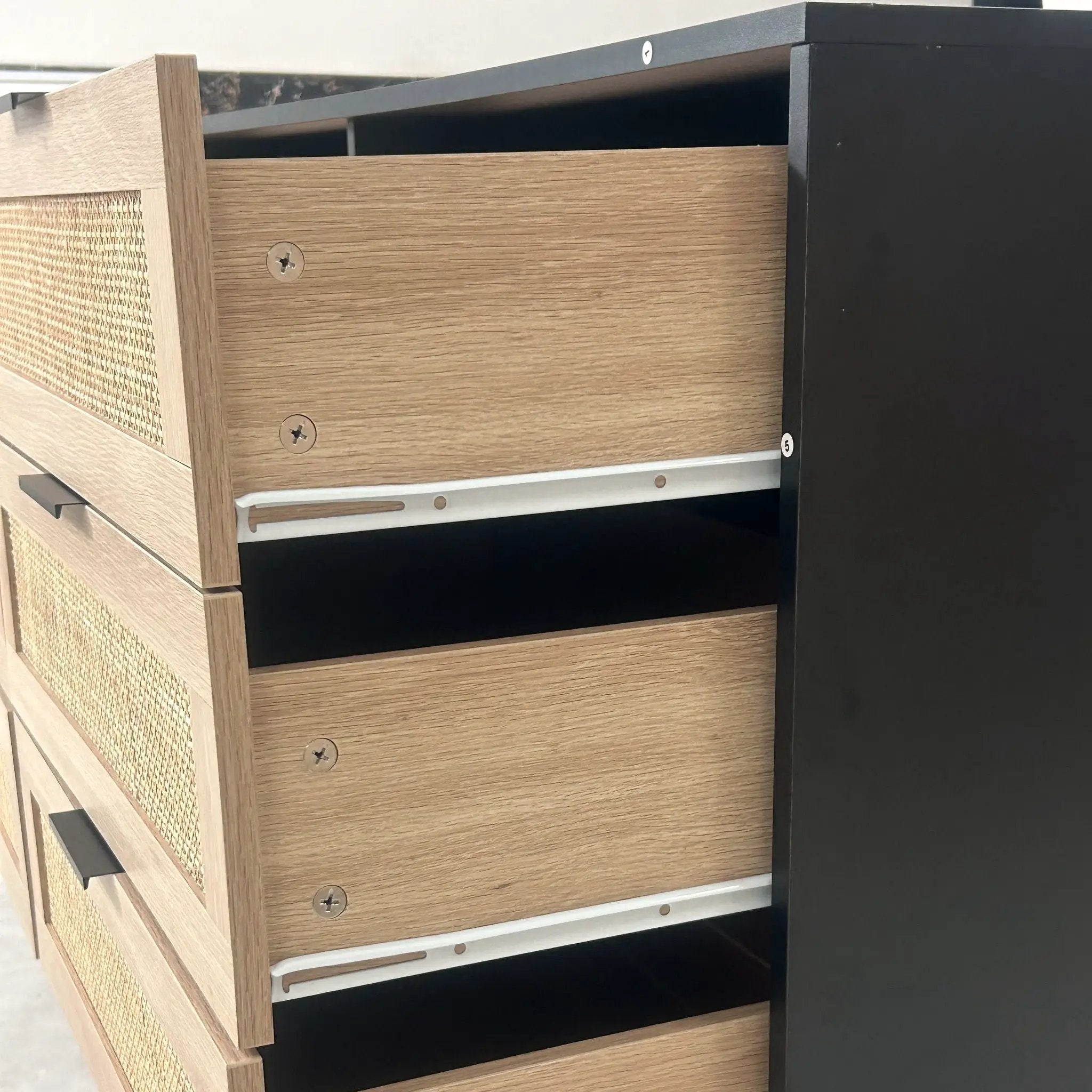 6 Drawer Storage Modern Cabinet For Bedroom