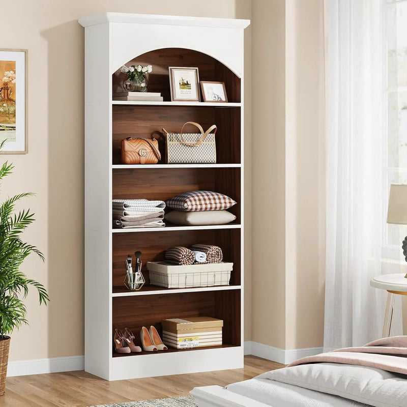 5 Tier Library Bookcase For Living Room by HouseOfZazla