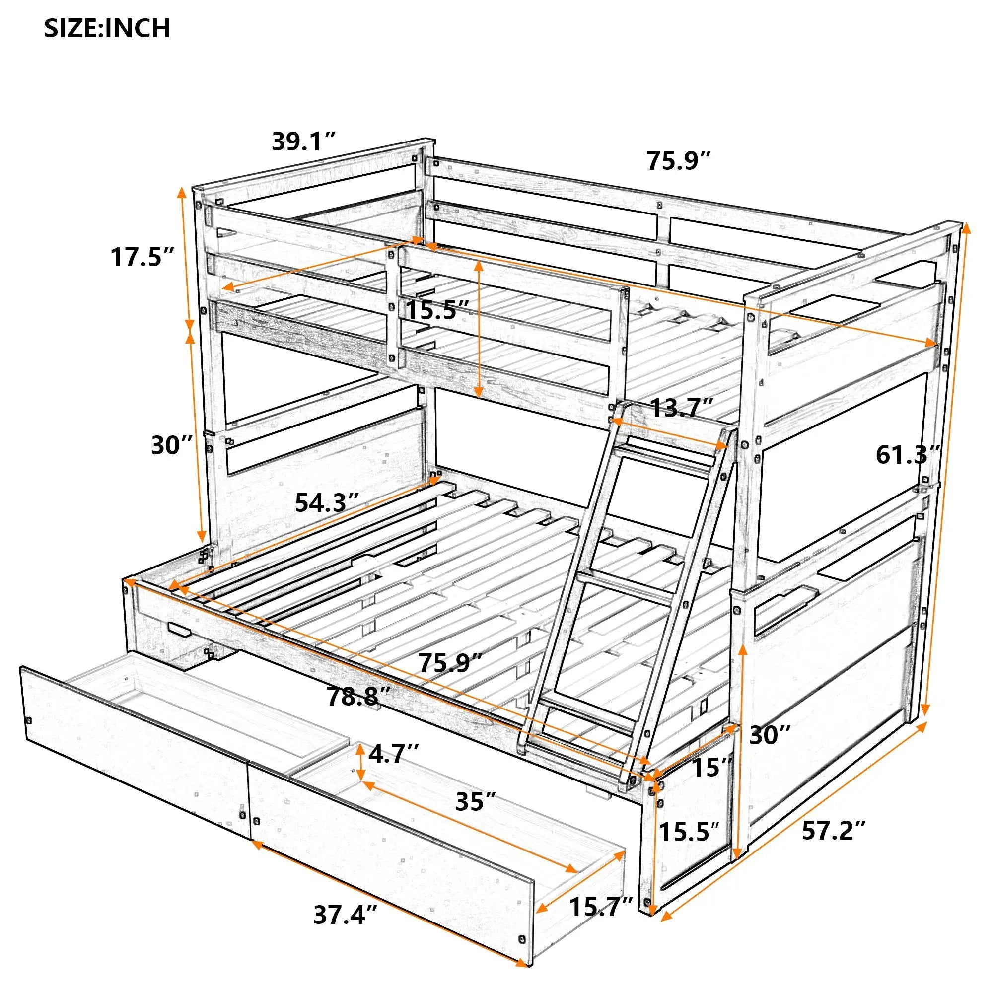 Bunk Bed With Storage by HouseOfZazla