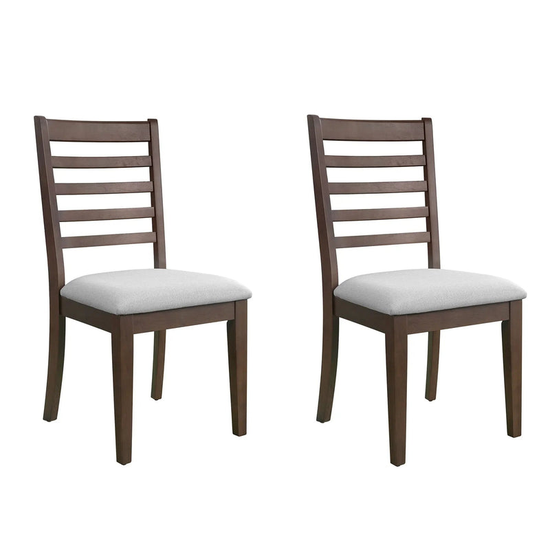 Upholstered Armless Chairs With High Ladder Back by Unique Piece Furniture