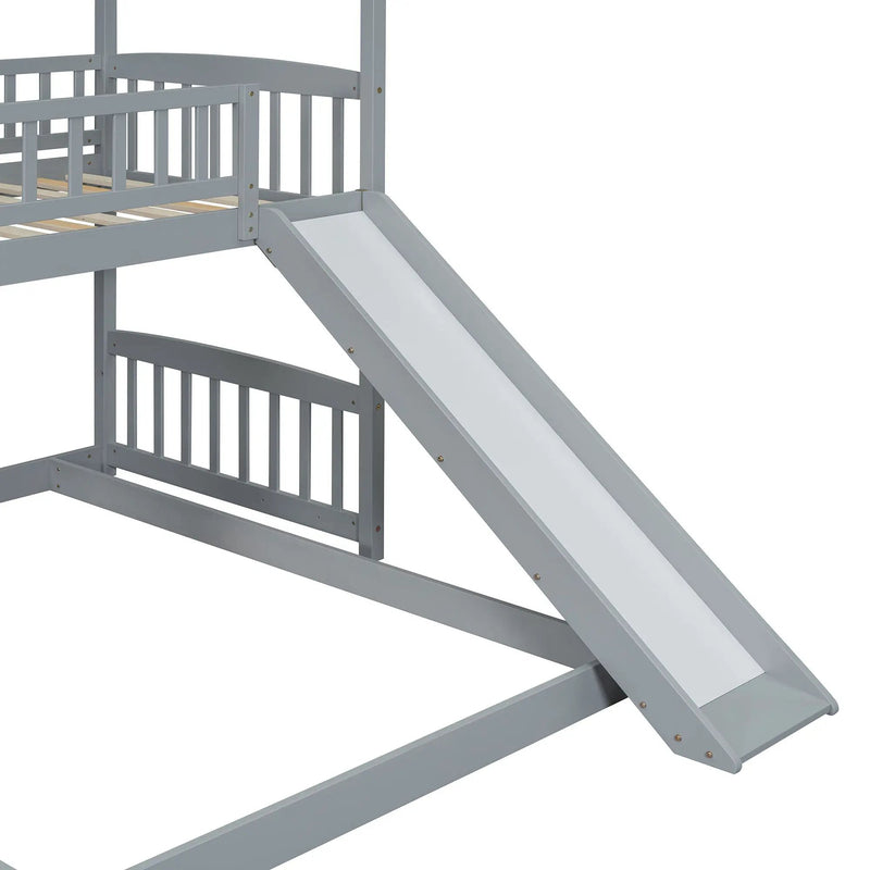 House Bunk Bed With Slide by HouseOfZazla