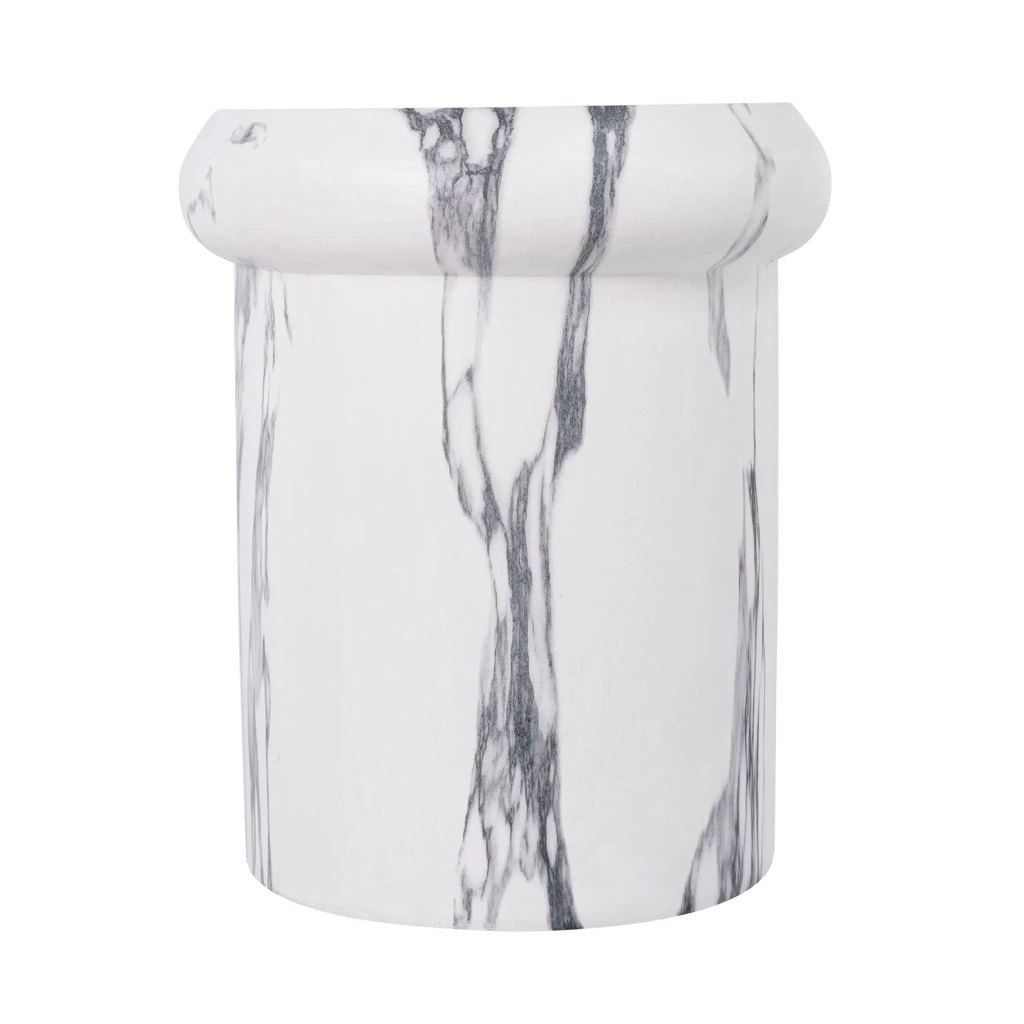 18.11"H Sculptural MGO Side Table by HouseOfZazla