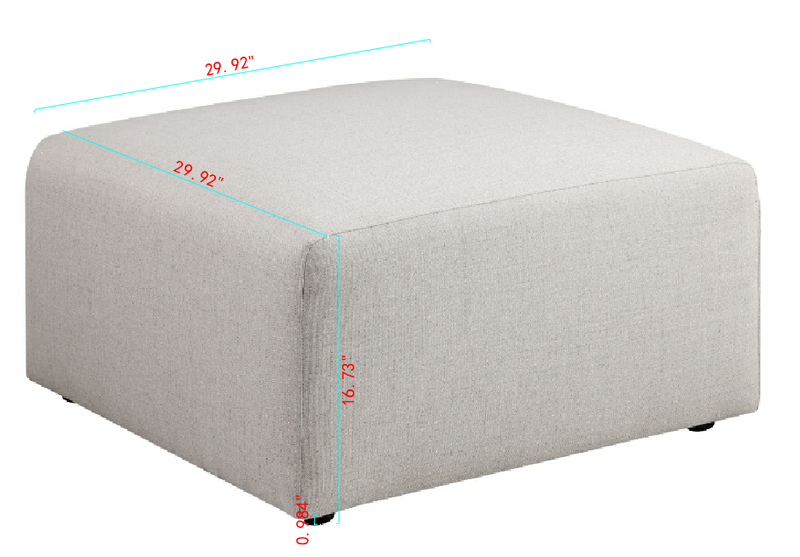 Sofa Ottoman, No Assembly Required by HouseOfZazla