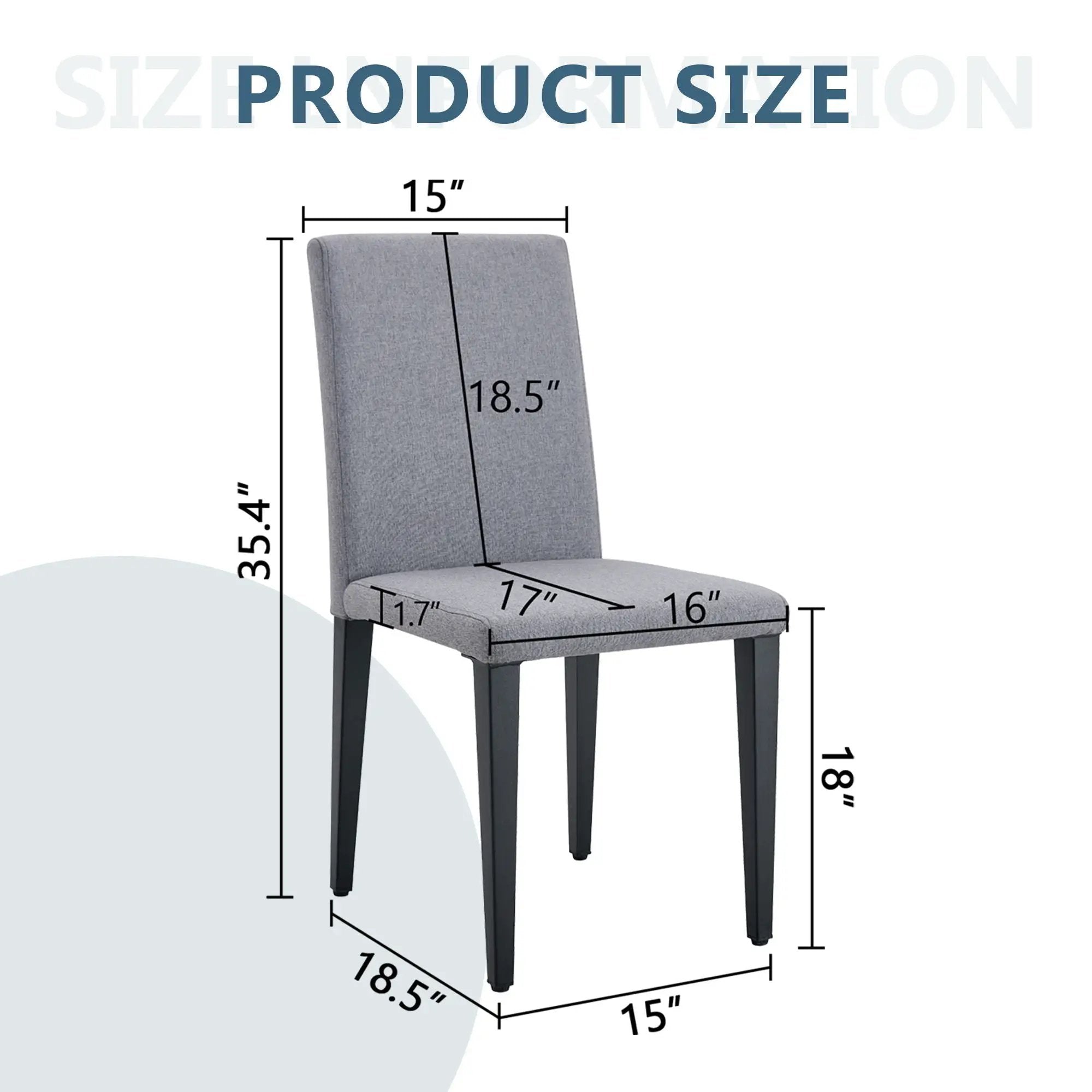 Versatile Dining Chairs With Comfortable Design And Metal Legs