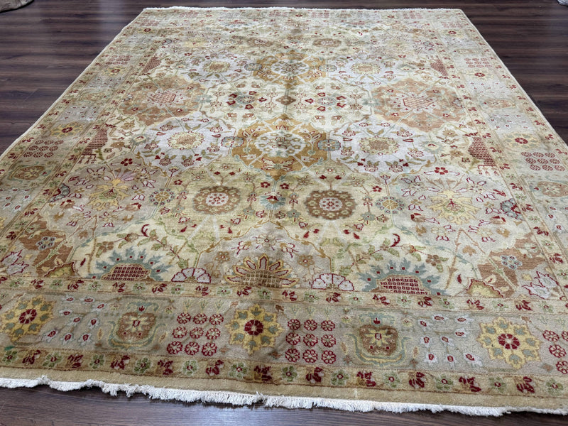 Indo Persian Rug 8x10, Indian Rug, Soft Wool Rug, Oushak Style Rug, Handmade Rug by Jewel Rugs