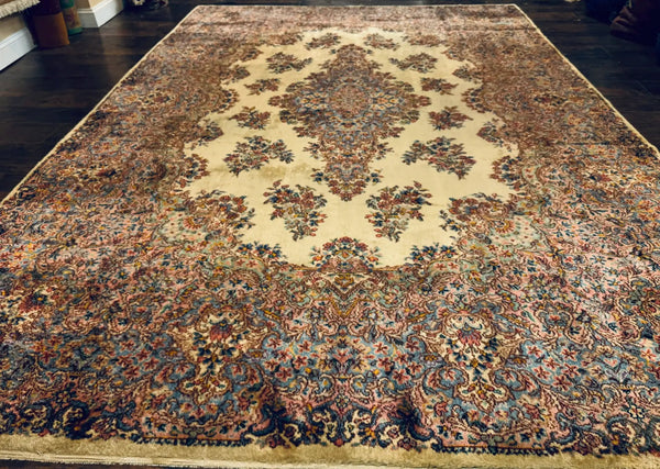 Karastan Kirman Rug #781, Antique Karastan Oriental Carpet 8.8 x 12, Wool Area Rug, Original Collection 700 Series, Rare Discontinued