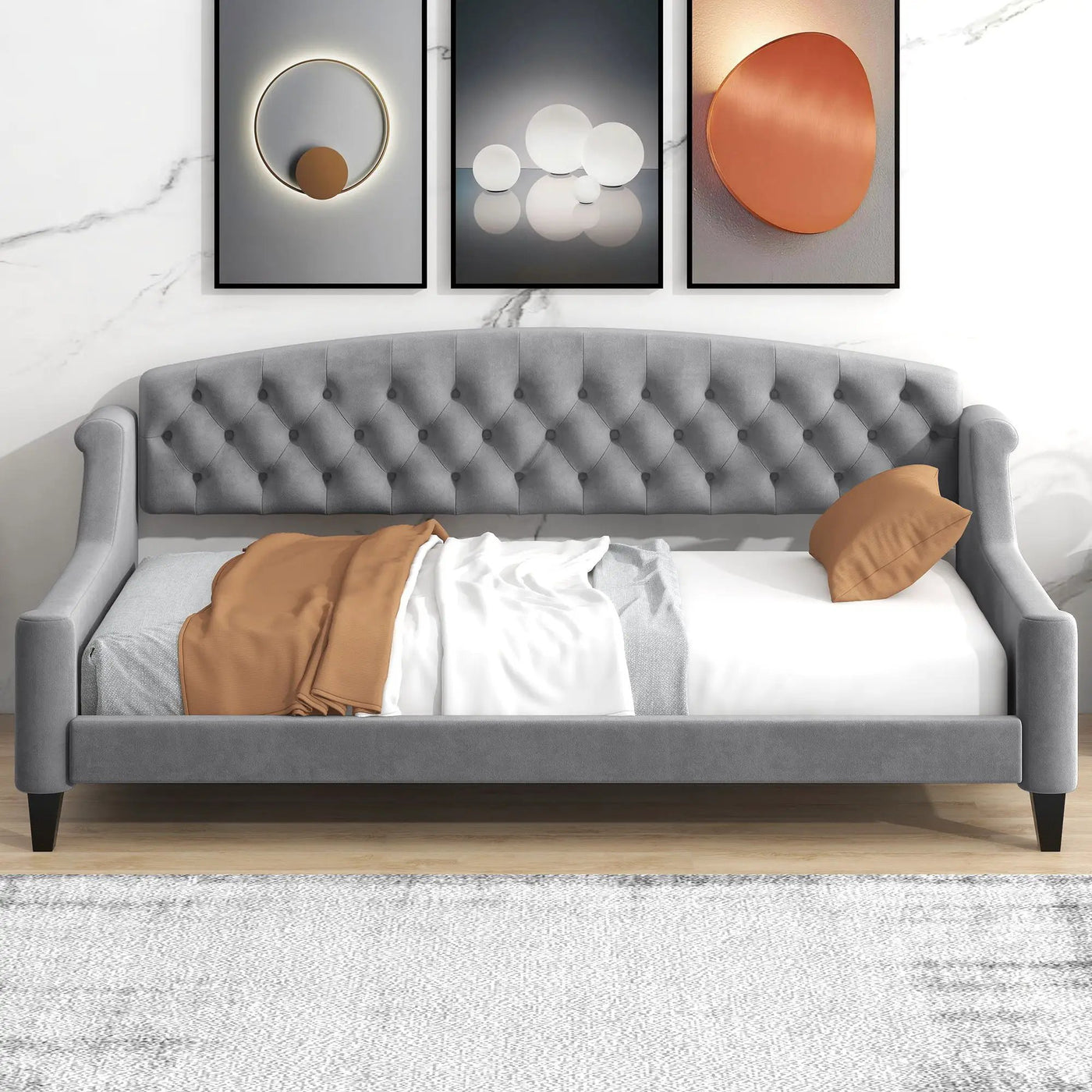 Modern Tufted Button Daybed by Unique Piece Furniture