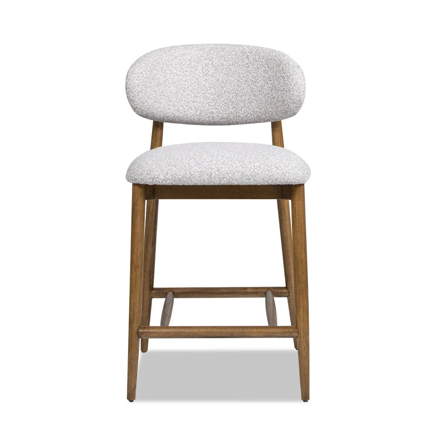 Locke - Modern Upholstered Counter Stool With Frame - Salt / Pepper by Unique Piece Furniture