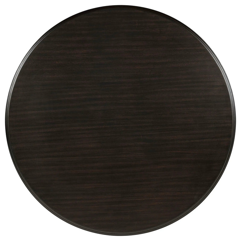 Twyla 60-inch Round Wood Dining Room Table Dark Cocoa by Unique Piece Furniture