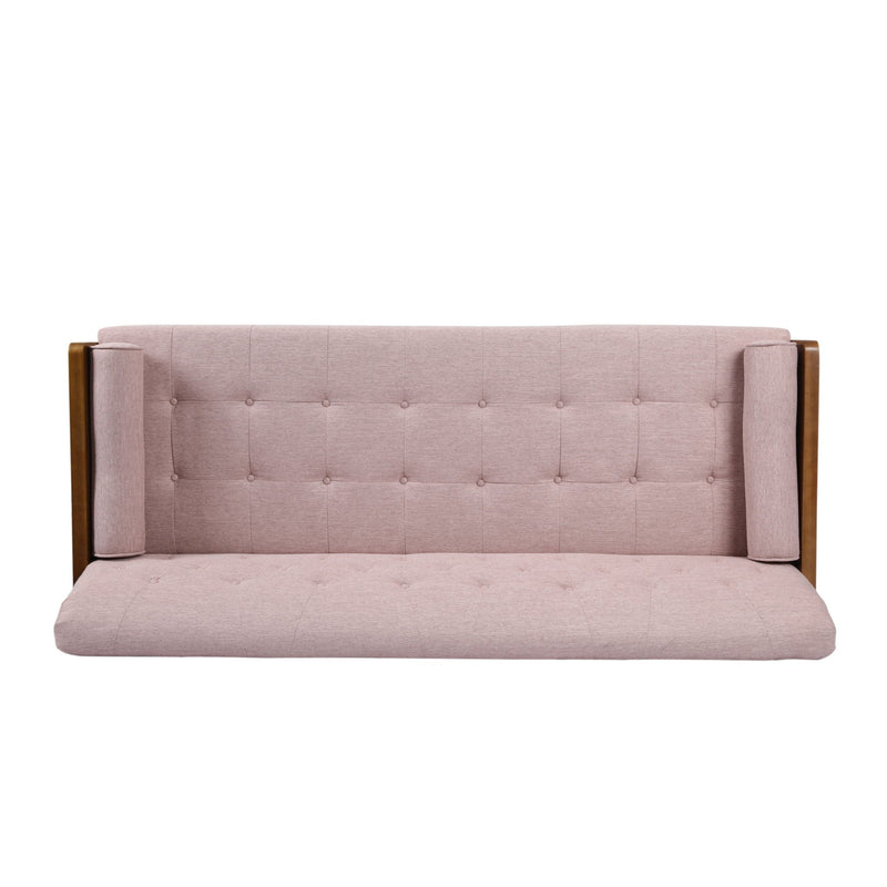Aidan Mid Century Modern Tufted Fabric Sofa by HouseOfZazla