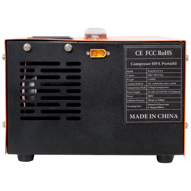 PCP Air Compressor 12V DC, 4500 Psi Portable High Pressure Pump by HouseOfZazla
