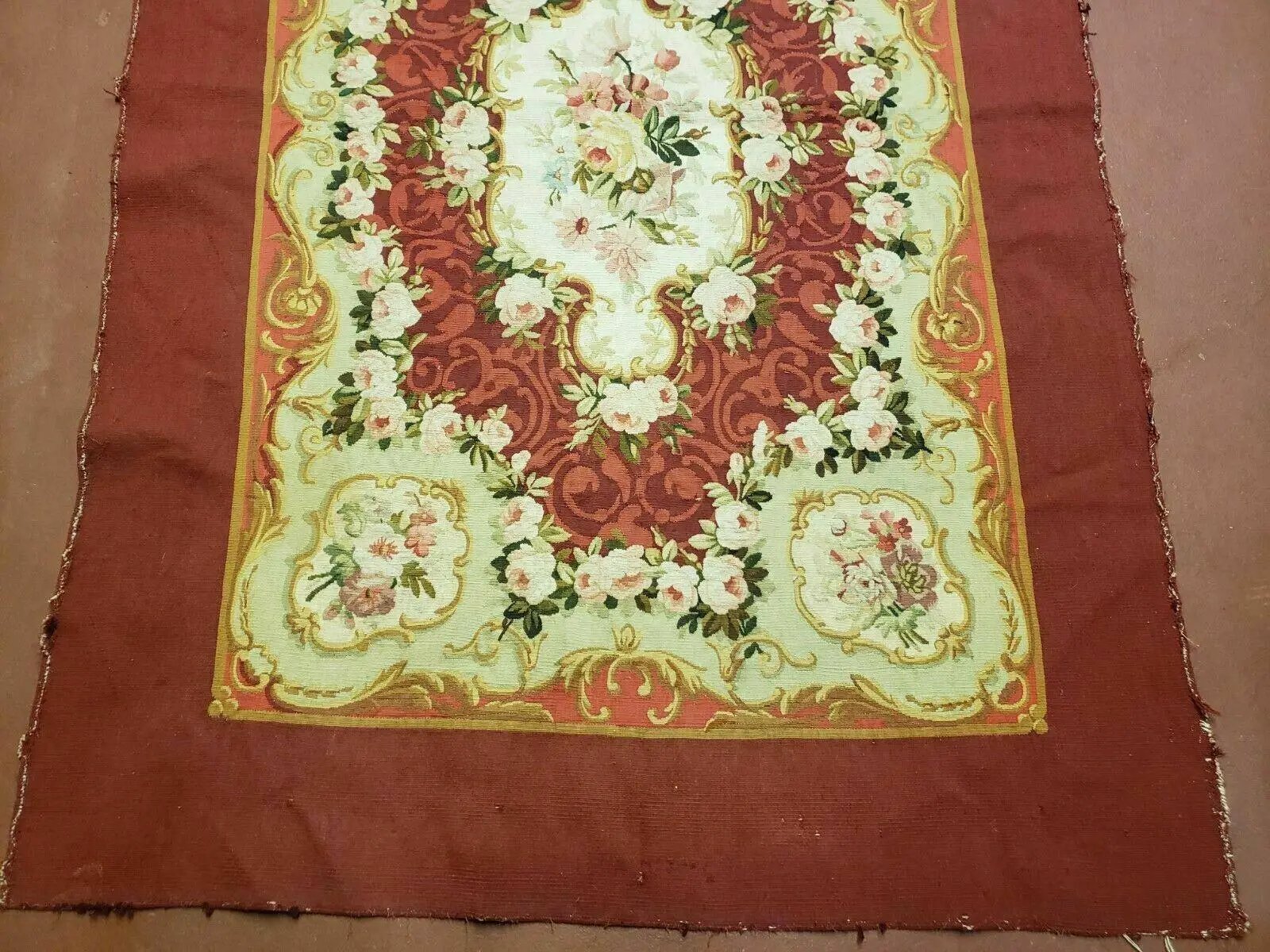3' X 5' Antique Handmade French Aubusson Weave Savonnerie Needlepoint Rug Nice by Jewel Rugs