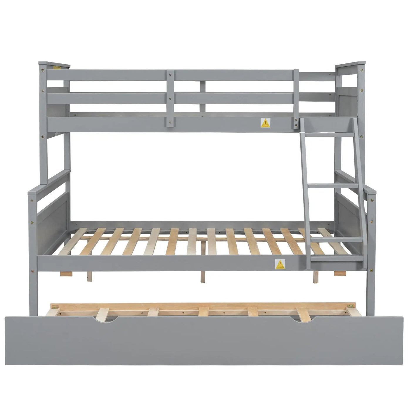 Bunk Bed With Ladder And Safety Guardrail by HouseOfZazla