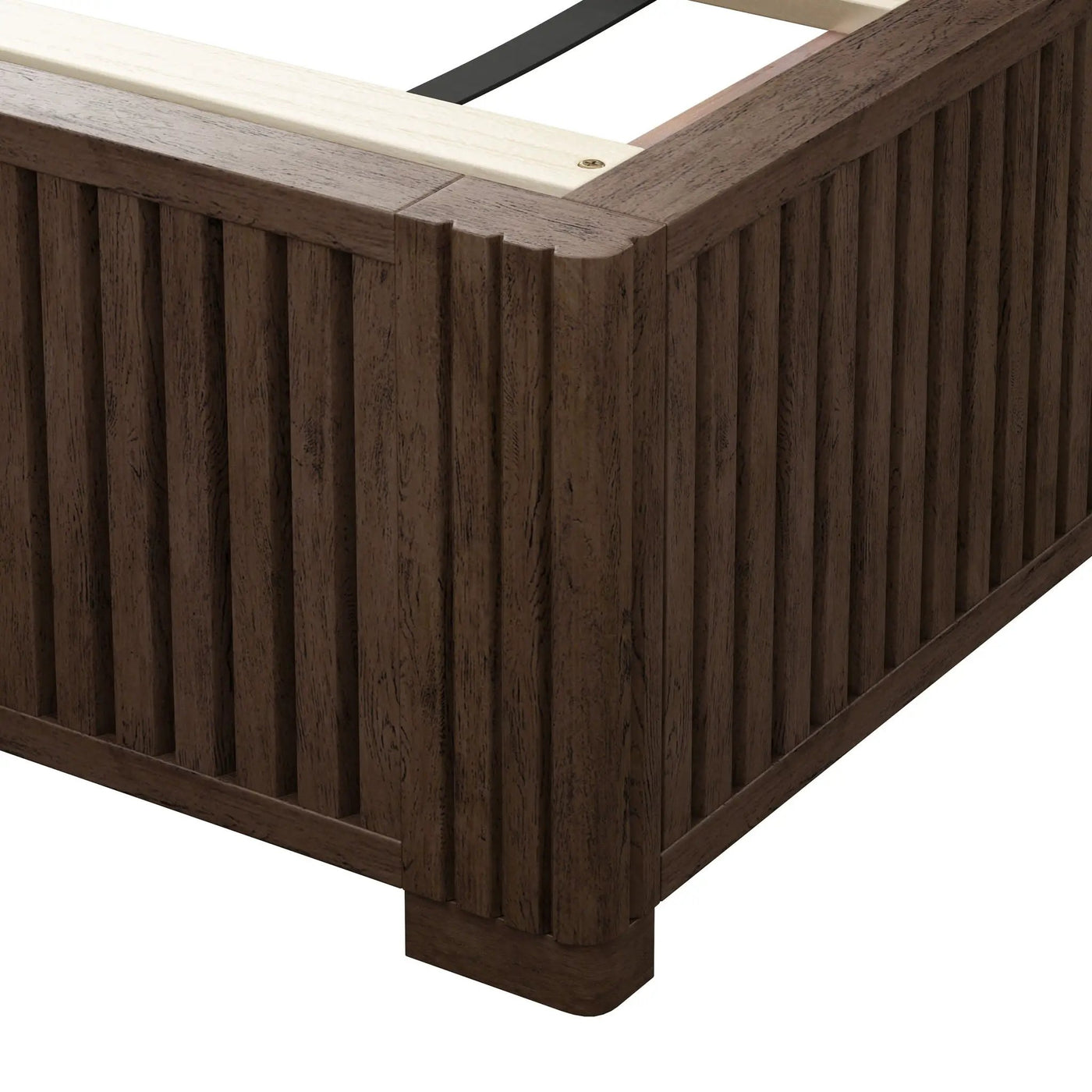 Platform Bed Frame With Headboard, Floor Standing Design by HouseOfZazla