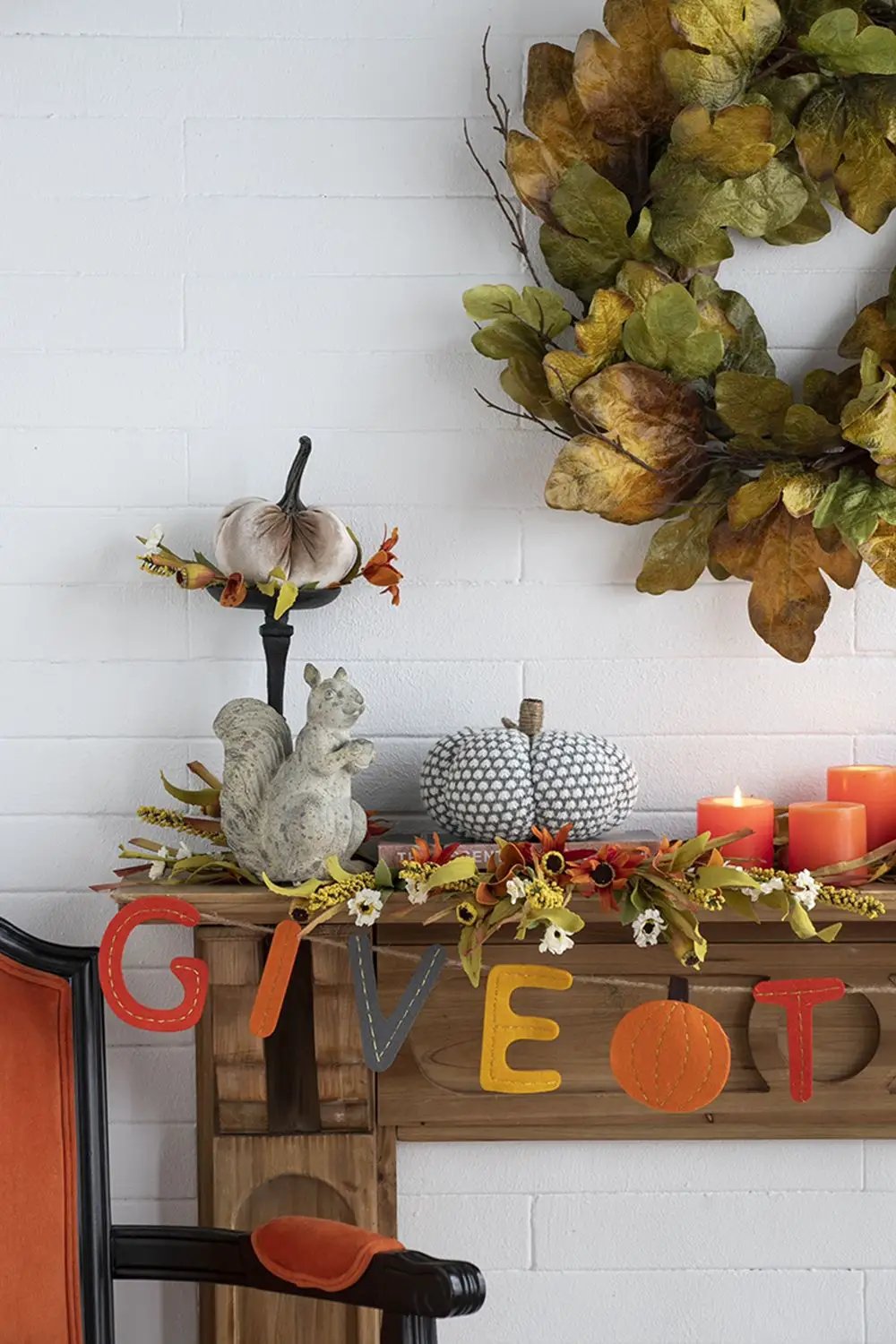 Knite Pumpkin Ornament Decor For Holiday Harvest Festival Fall Festival & Thanksgiving by Unique Piece Furniture