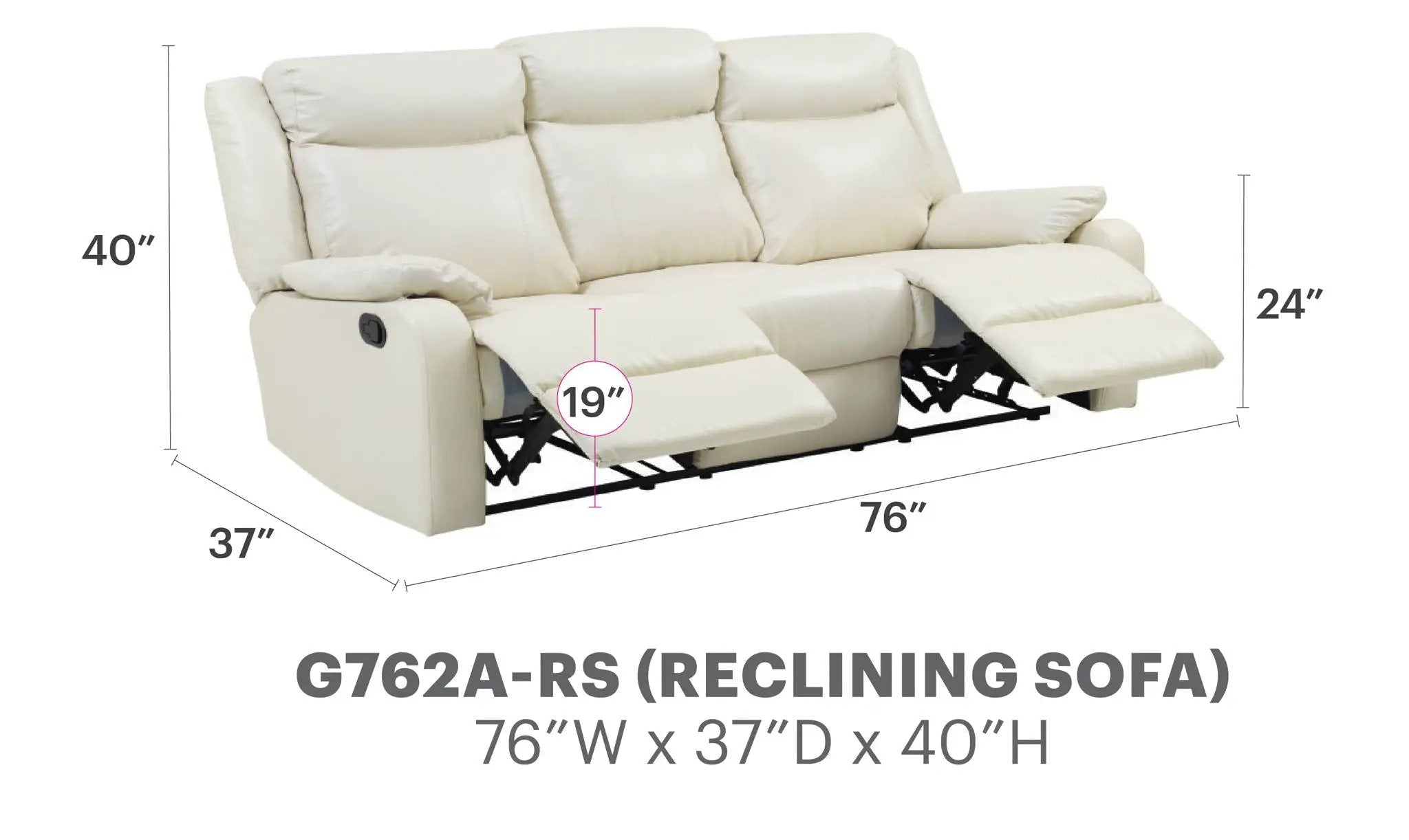 Contemporary Three Seater Sofa by Unique Piece Furniture
