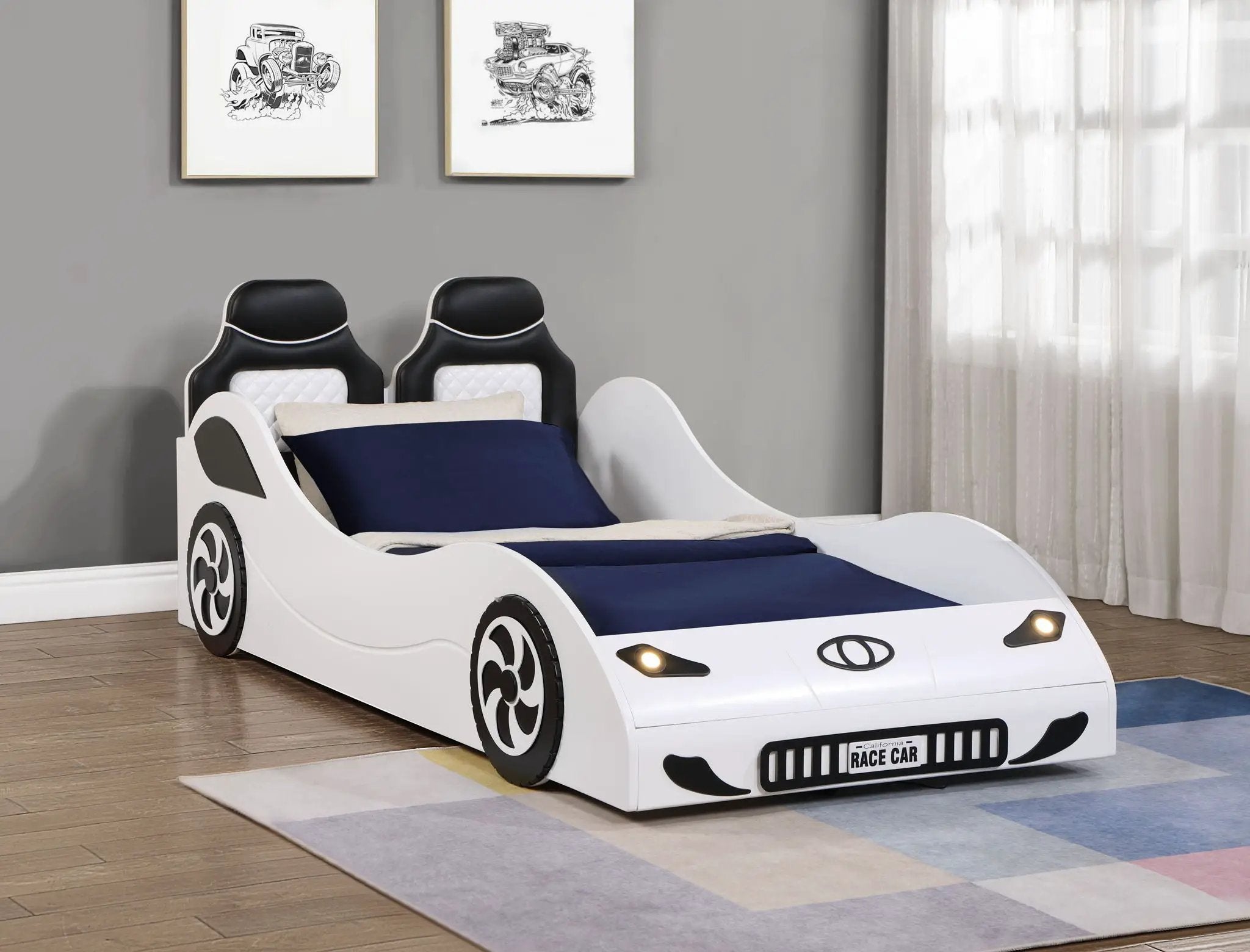 Colen - Twin Car Bed With LED by Unique Piece Furniture