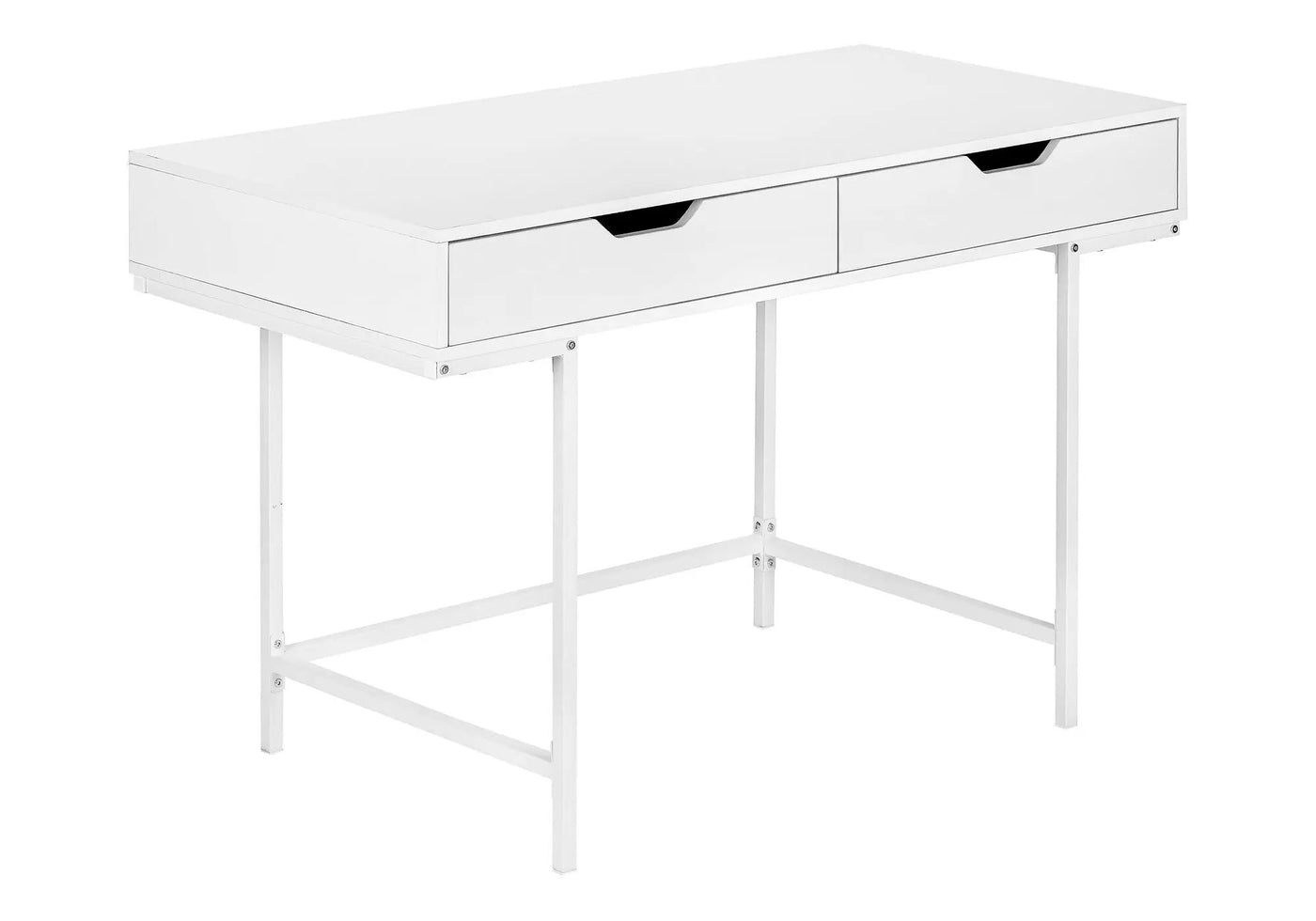 Computer Desk For Home Office, Storage Drawers, Marble Look Contemporary & Modern by Unique Piece Furniture