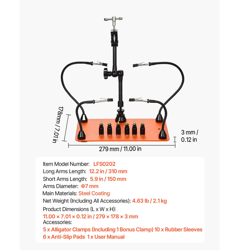 Magnetic Helping Hands Soldering Station Hot Air Gun Holder 6 PCB Holders by HouseOfZazla