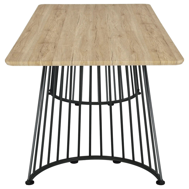 Altus 80-inch Composite Wood Dining Table Natural Oak by Unique Piece Furniture