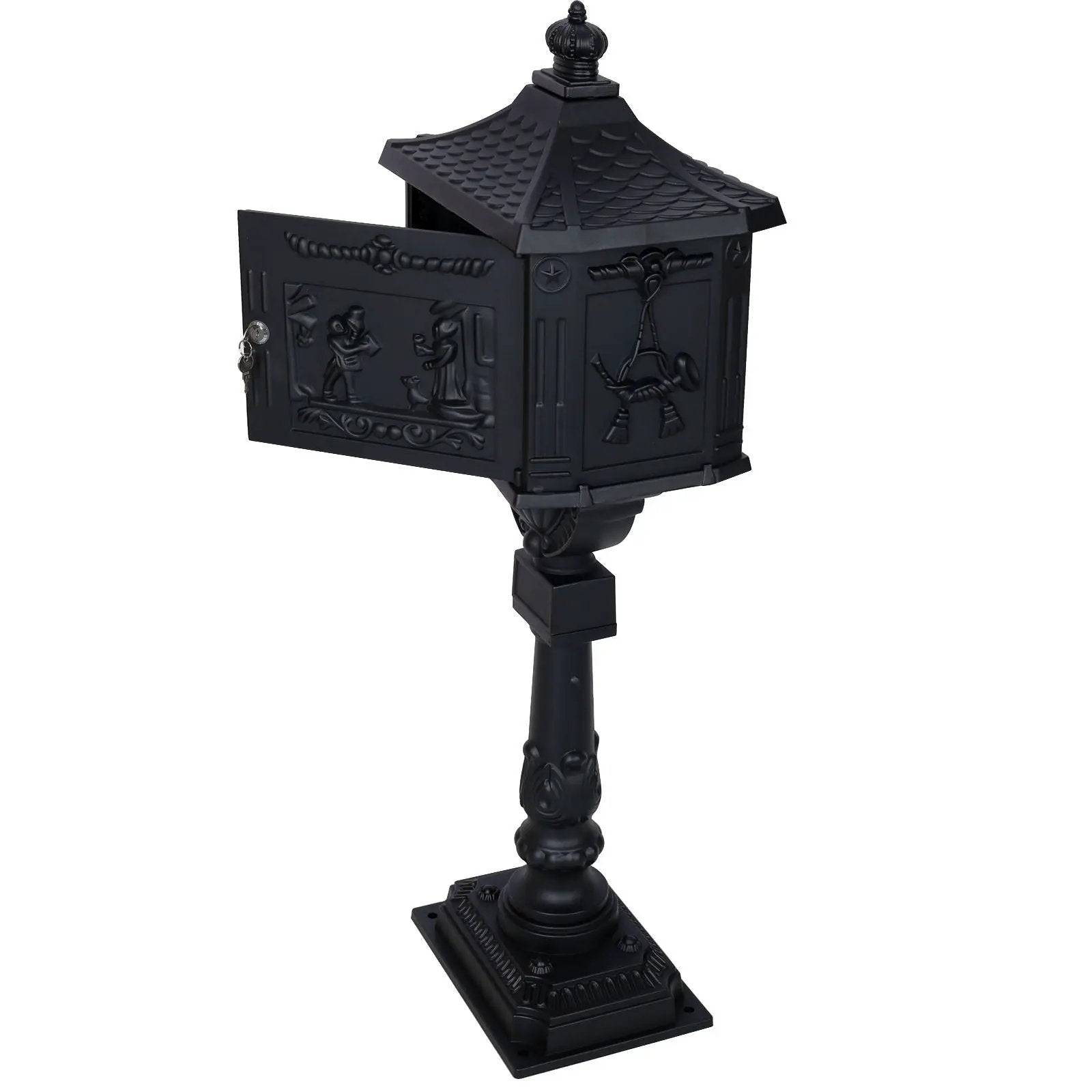 Cast Aluminum Mail Box, Postal Box, Mailbox by HouseOfZazla