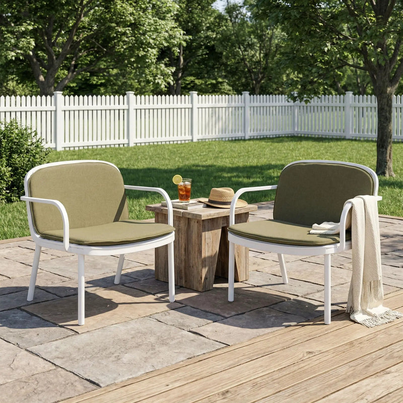 Luna Outdoor Club Chair Set of 2 by HouseOfZazla