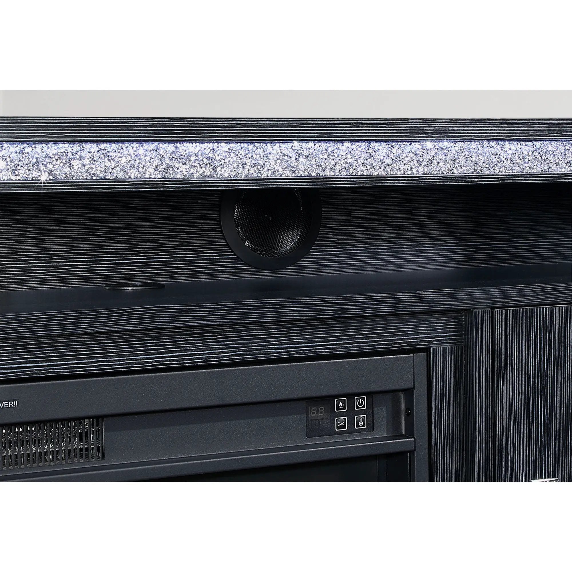 Almera - Fireplace With Adjustable Temperature And LED Options by HouseOfZazla