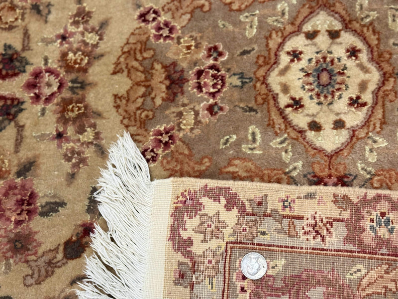 Sino Persian Rug 4x6, Wool and Silk Highlights, Fine 200 KPSI by Jewel Rugs