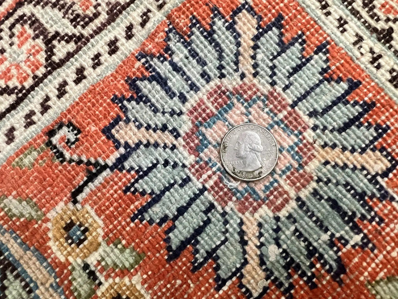 Silk Turkish Rug 5x7, Light Blue Silk Carpet, Floral Medallion, Turkish Kayseri Rug, Vintage Handmade Oriental Rug by Jewel Rugs