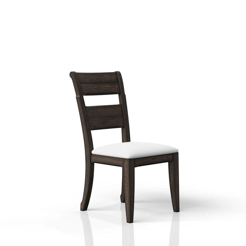Upholstered Seat Side Chair - Chocolate by HouseOfZazla