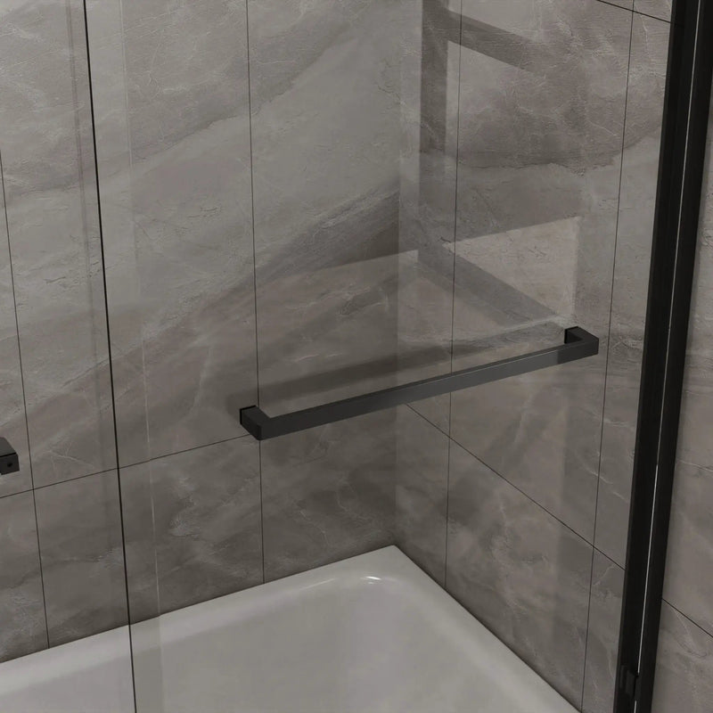 Goodyo - Double Sliding Bathtub Shower Door With Sgcc Clear Tempered Glass by HouseOfZazla