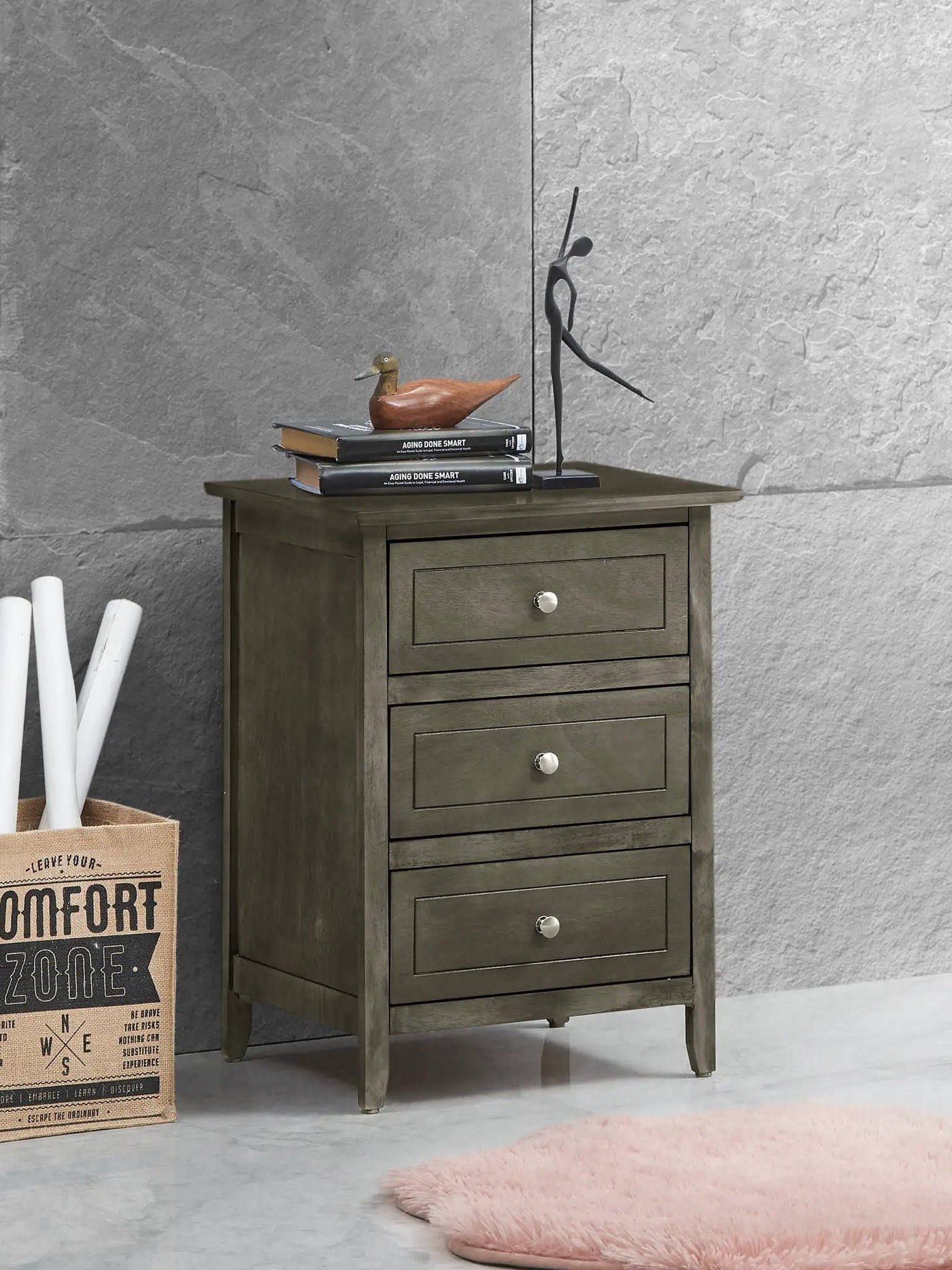 Dove Tailed Drawers 3 Drawer Nightstand by HouseOfZazla