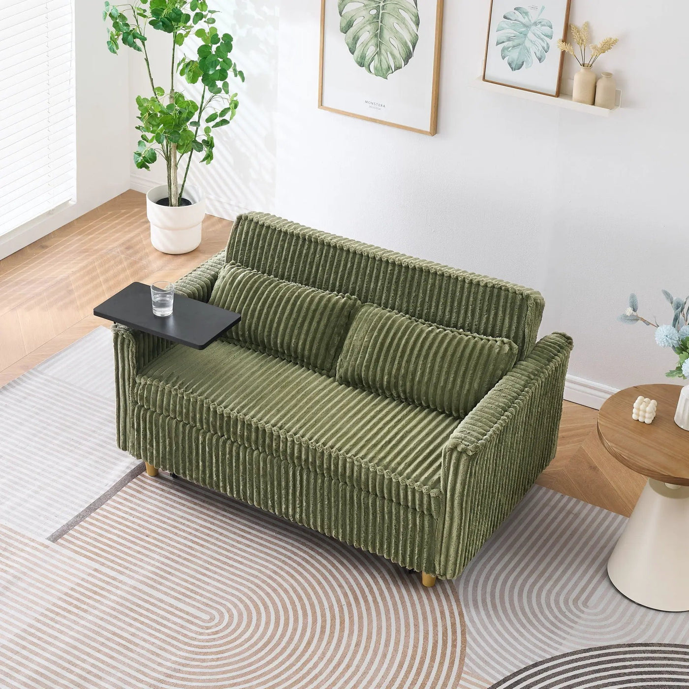 Pull Out Sofa With Movable Tabletop And USB Ports by HouseOfZazla