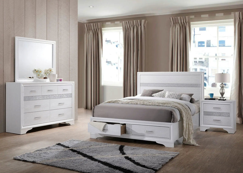 Miranda 4-piece California King Bedroom Set White by Unique Piece Furniture