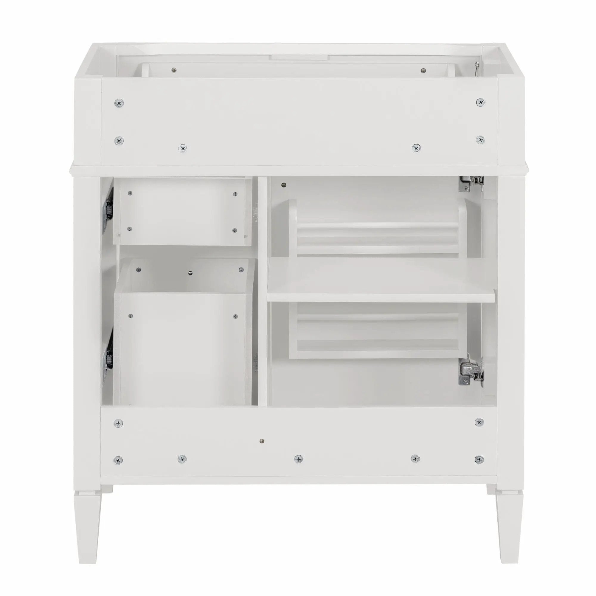 Bathroom Vanity With 2 Drawers And Tip-Out Drawer, Storage Cabinet by HouseOfZazla