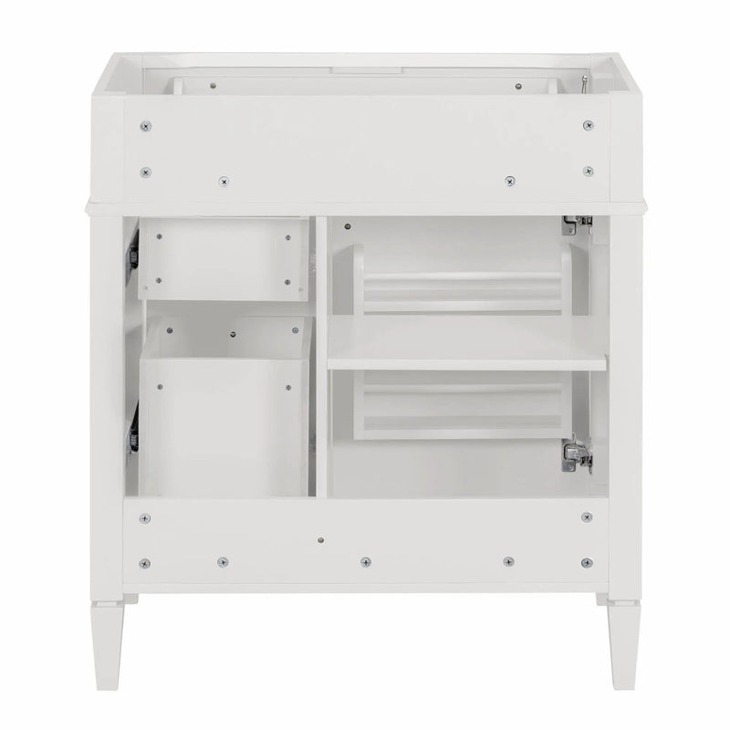 Bathroom Vanity With 2 Drawers And Tip-Out Drawer, Storage Cabinet by HouseOfZazla
