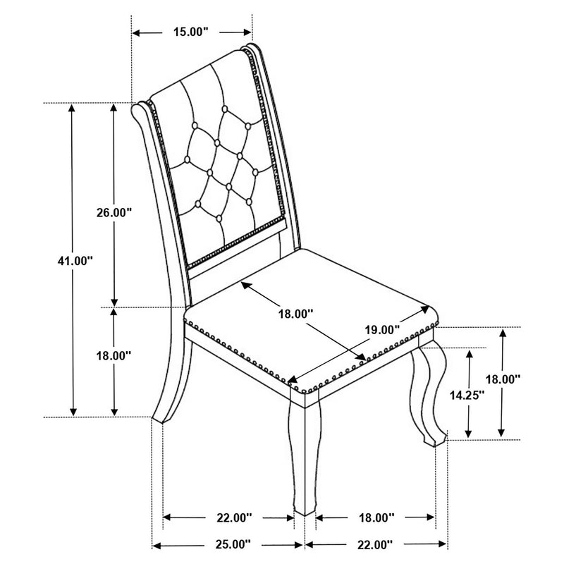 Fremont - Dining Set With Tufted Chairs