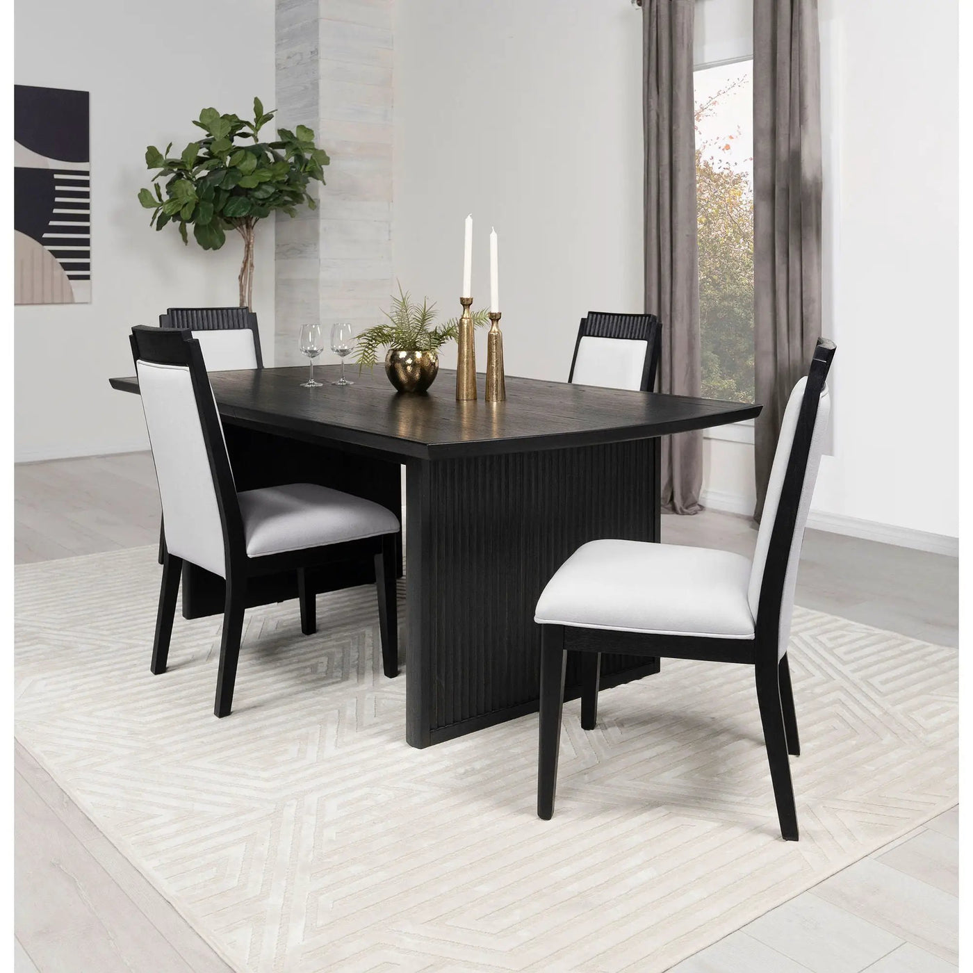 Mason - Dining Set With Extension Leaf by HouseOfZazla
