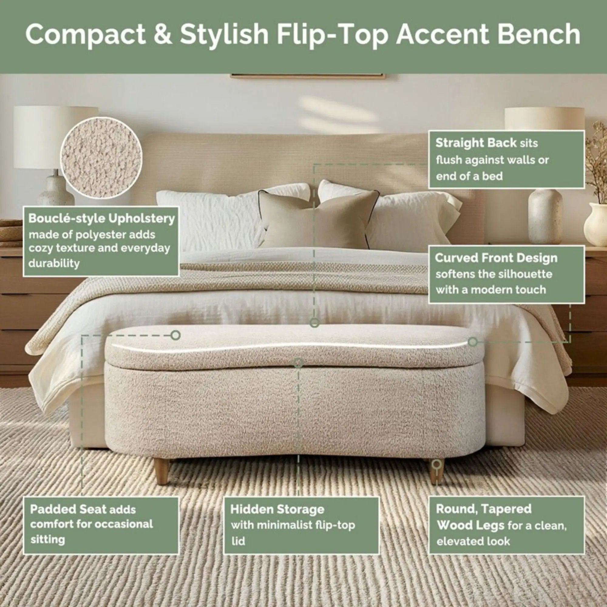 Flip Top Storage Bench by HouseOfZazla