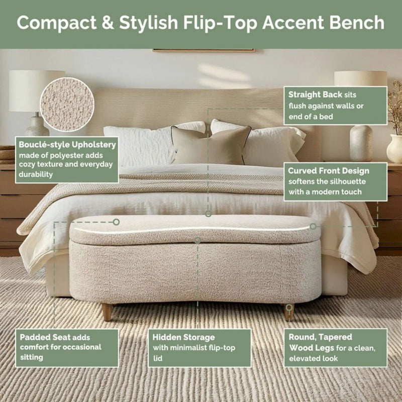Flip Top Storage Bench by HouseOfZazla