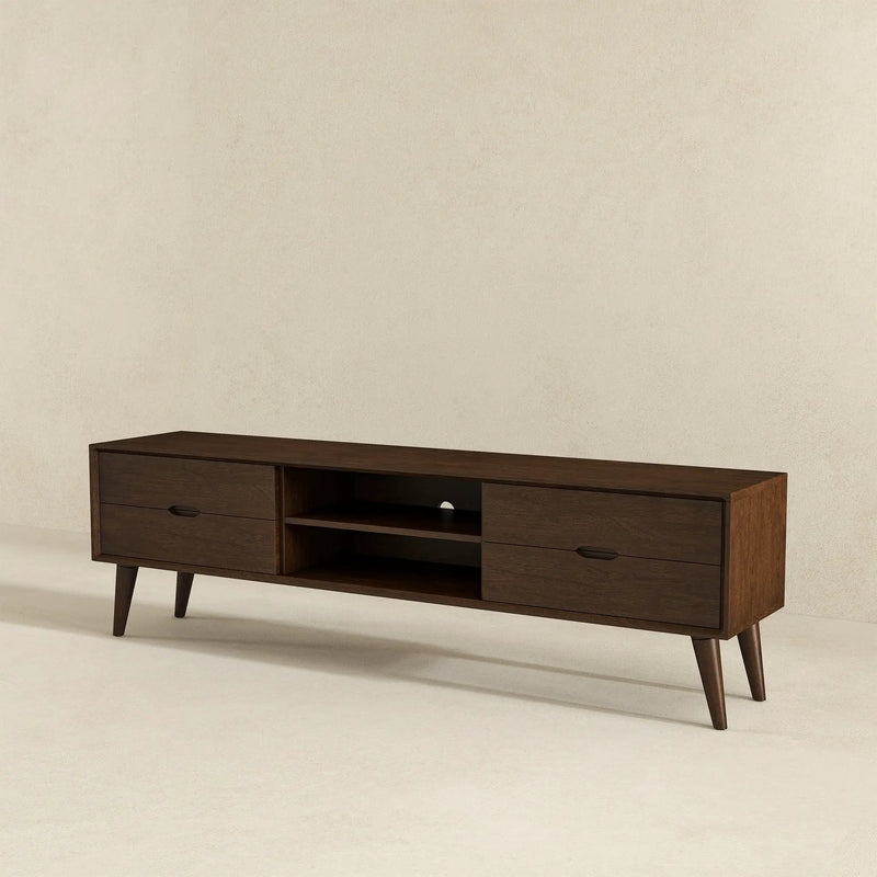 Adrian - TV Stand - Walnut Brown by HouseOfZazla