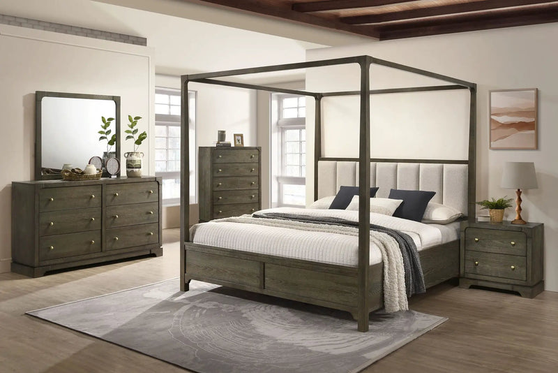 Gran Park 5-piece Eastern King Bedroom Set Dark Cocoa by Unique Piece Furniture