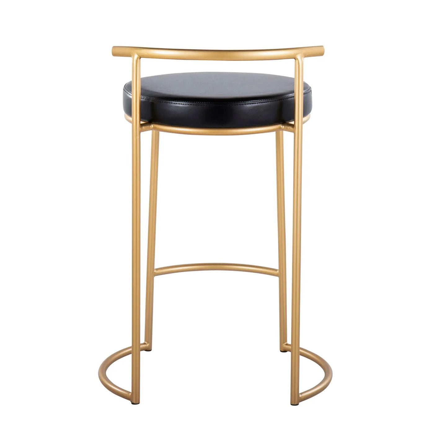 Fuji - Round Contemporary Fixed Height Counter Stool (Set of 2) by HouseOfZazla