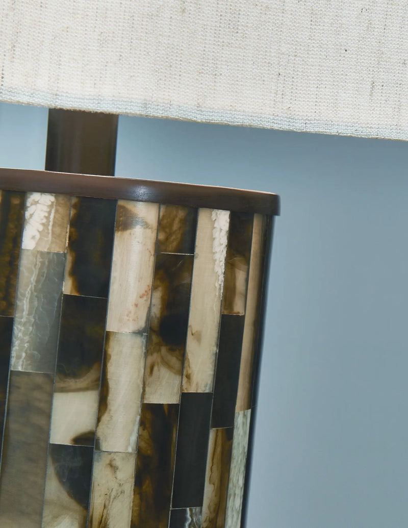 Ellford - Poly Table Lamp - Black / Brown / Cream by Unique Piece Furniture