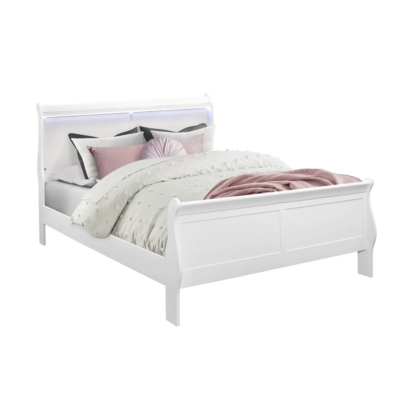 Charlston - 5 Piece Bedroom Set With LED Headboard by Unique Piece Furniture