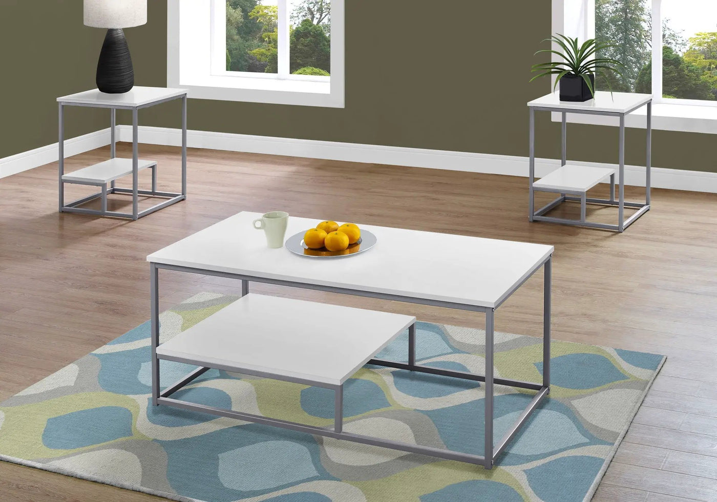 Contemporary 3-Piece Living Room Table Set by HouseOfZazla
