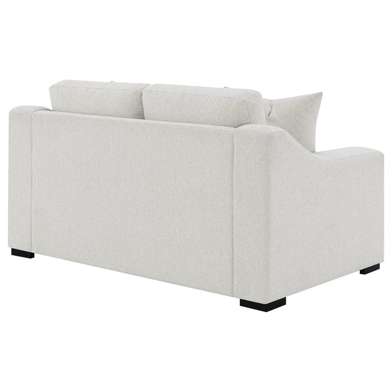 Ashlyn 2-piece Upholstered Track Arm Sofa Set Sand by Unique Piece Furniture