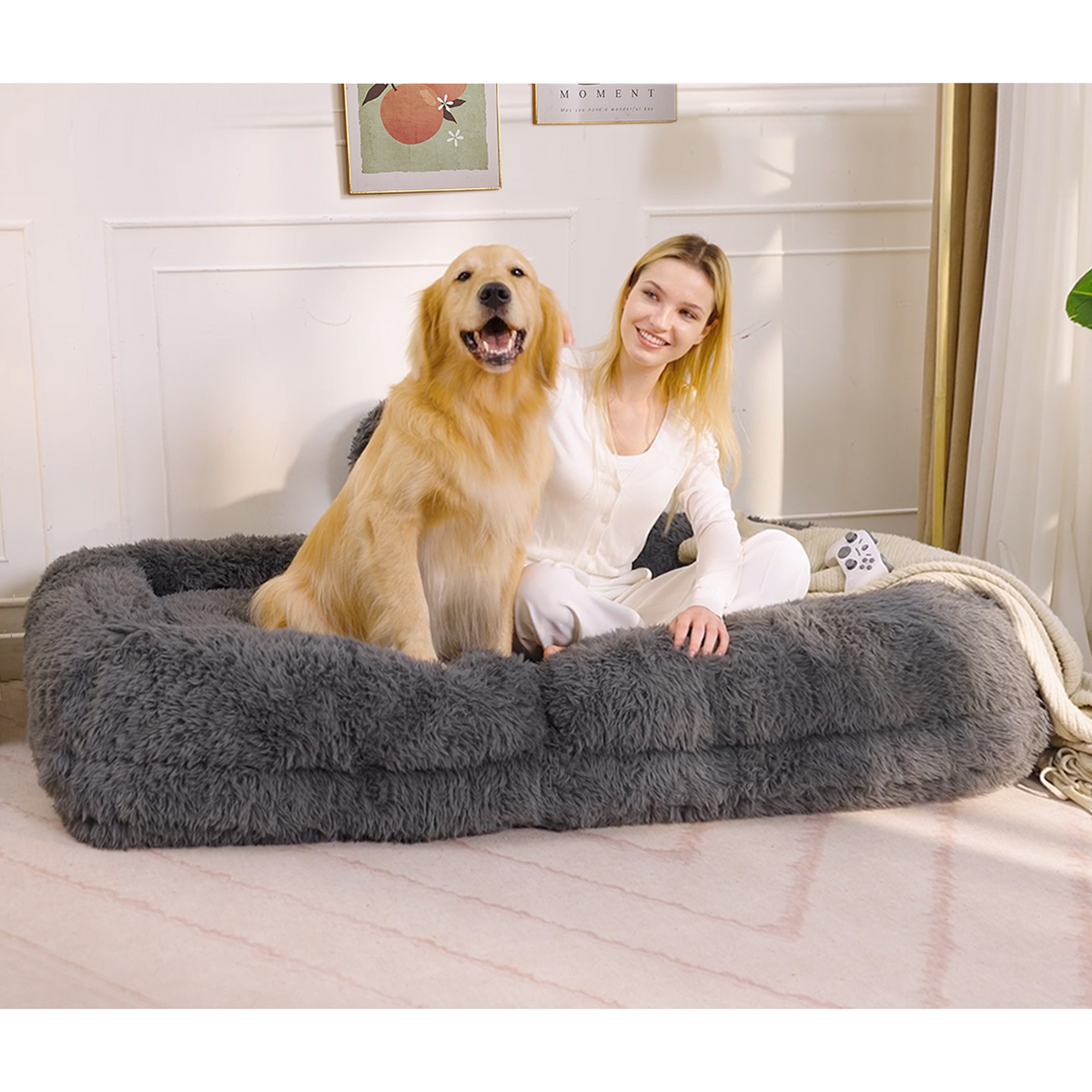 Human Dog Bed & Lazy Sofa - 5-Position Adjustable Floor Chair by HouseOfZazla