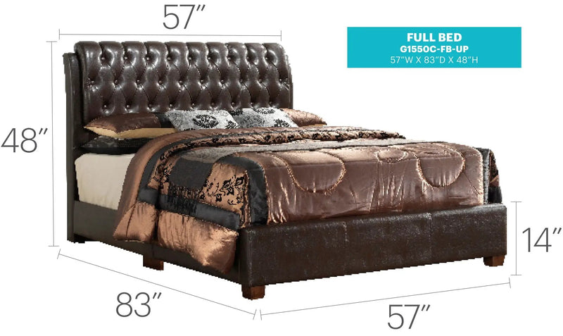 Tufted Upholstered Bed by Unique Piece Furniture